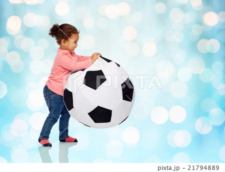 happy mulatto little baby girl playing with ball happy mulatto little baby girl playing with ball 21794889