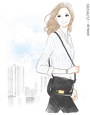 Image Of A Working Woman Stock Illustration