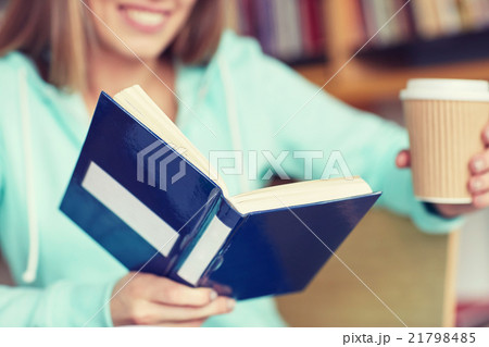 close up of student reading book at school 21798485