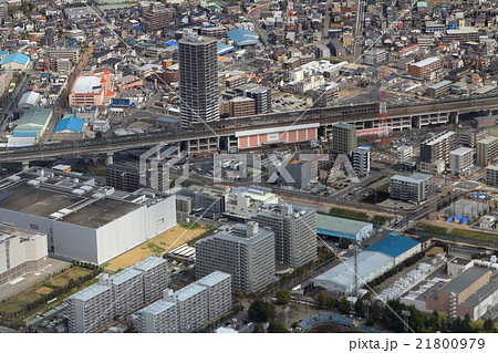 埼京線北戸田駅付近を空撮 埼京線北戸田駅付近を空撮 21800979