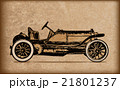 vintage classic car in old paper 21801237
