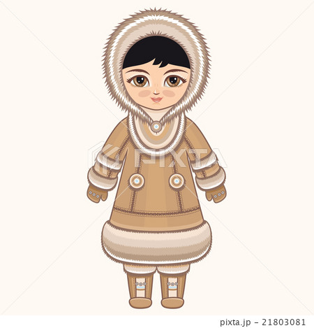 North girl. The girl in Chukcha dress. 21803081