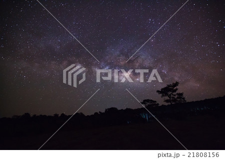 Milky Way galaxy, Long exposure photograph 21808156