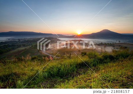 Beautiful misty morning sunrise in Khao TakhianNgo 21808157