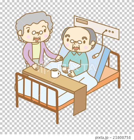 高級婦女和醫院客人在醫院 21808758