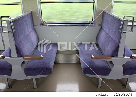 ローカル線のボックスシートの写真素材