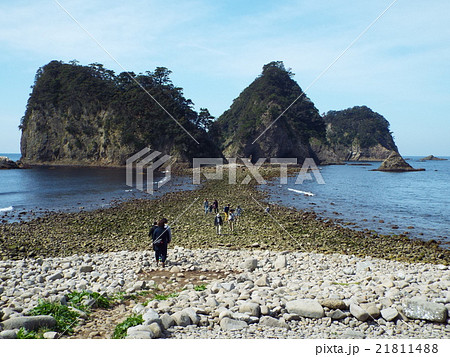 南伊豆・堂ヶ島のトンボロ現象 南伊豆・堂ヶ島のトンボロ現象 21811488