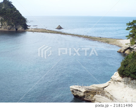 南伊豆・堂ヶ島のトンボロ現象 南伊豆・堂ヶ島のトンボロ現象 21811490