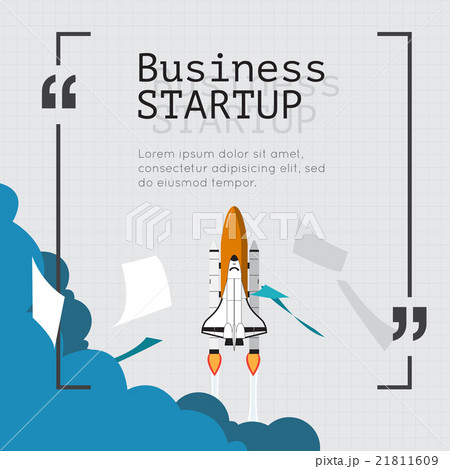 Space Shuttle for business start up concept. 21811609