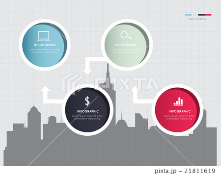 Modern infographic for business project 21811619