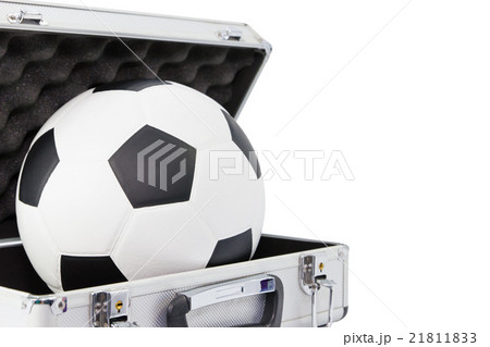 New football in open suitcase 21811833