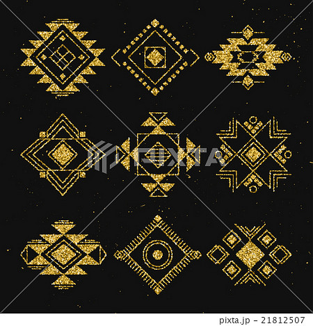 Tribal geometric elements collection. Tribal geometric elements collection. 21812507
