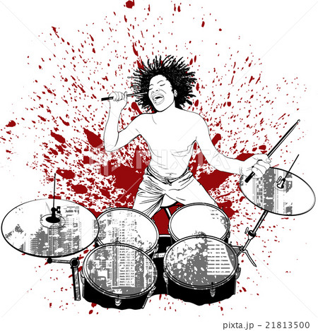 drummer on grunge background drummer on grunge background 21813500