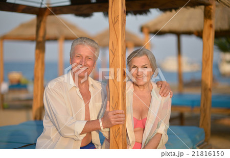 Senior couple at sea Senior couple at sea 21816150