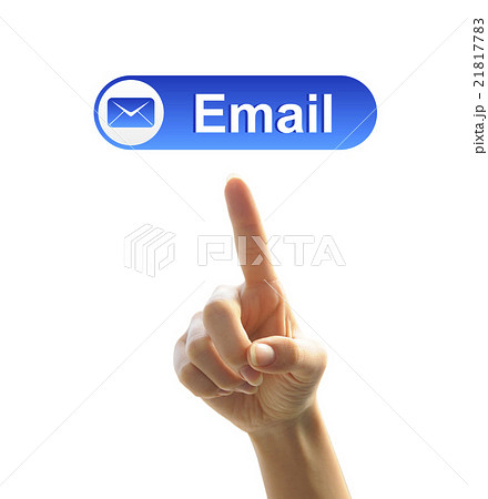 ボタンを押す手(メール) ボタンを押す手(メール) 21817783