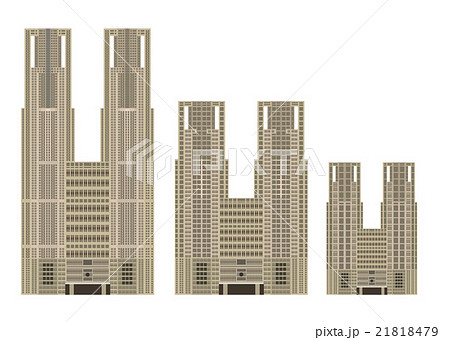 イラスト素材 東京都庁 のイラスト素材
