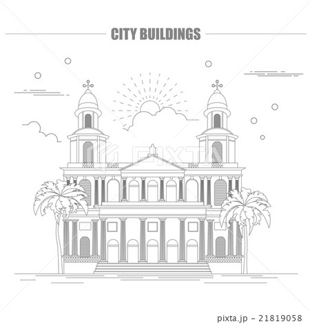 City buildings graphic template. Nicaragua 21819058