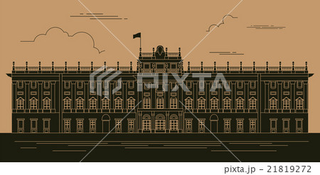 City buildings graphic. Royal Palace Madrid. 21819272