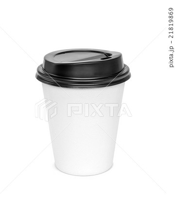 blank hot coffee cup isolated on white background 21819869