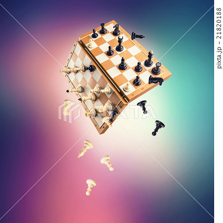 Chessmen falling 21820188