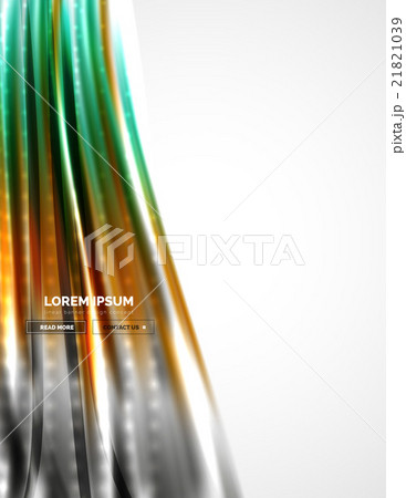 Shiny metallic wave curtain. Abstract background Shiny metallic wave curtain. Abstract background 21821039