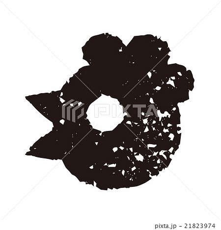 鶏 酉年 干支スタンプのイラスト素材