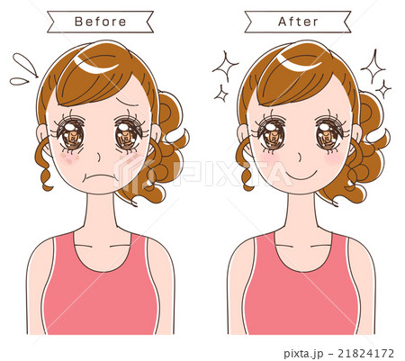 老化に悩む女性のイラスト 老化に悩む女性のイラスト 21824172
