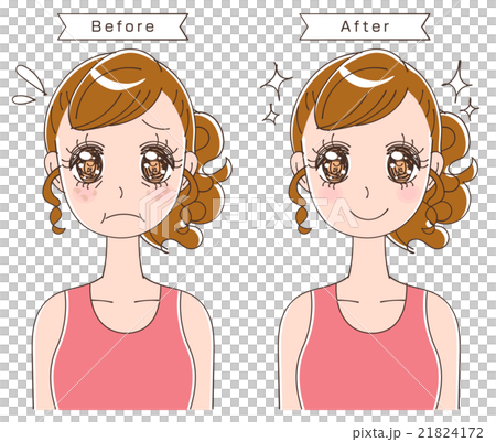 老化に悩む女性のイラスト 老化に悩む女性のイラスト 21824172