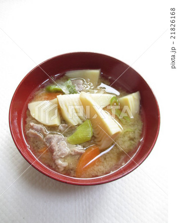 たけのこのお味噌汁 21826168