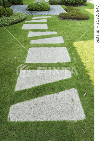 Stone walkway in the garden 21826647