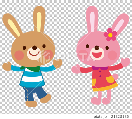 うさぎ　キャラクター　セット 21828186