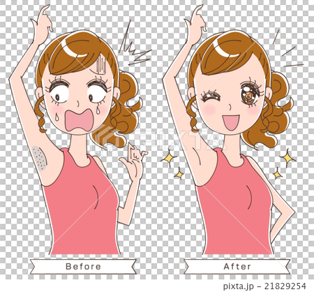 むだ毛ケアのイラスト 21829254