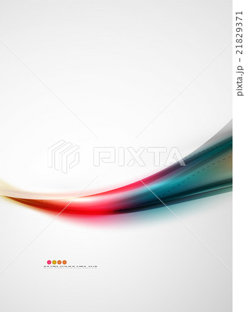 Rainbow color glossy silk elegant wave 21829371