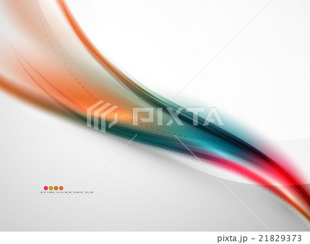 Rainbow color glossy silk elegant wave 21829373