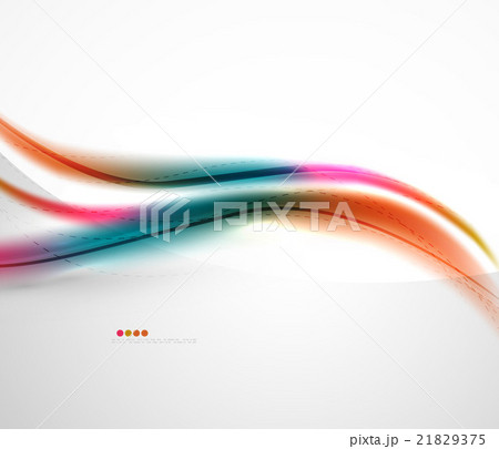 Rainbow color glossy silk elegant wave 21829375