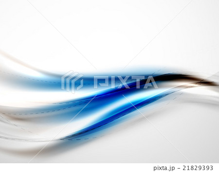 Blue glossy silk wave design template 21829393