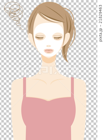 Sheet mask Women trouble during skin care Sheet mask Women trouble during skin care 21829463