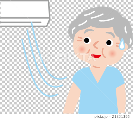 シニア 熱中症対策 クーラーで室内の温度調節 28度 シニア 熱中症対策 クーラーで室内の温度調節 28度 21831395
