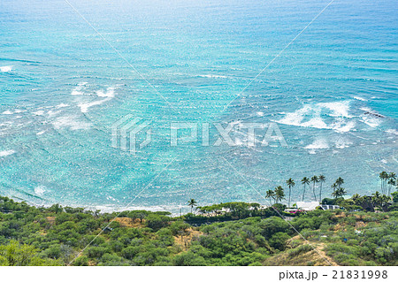 【ハワイ】ダイヤモンドヘッドより眺めるハワイの自然風景 21831998