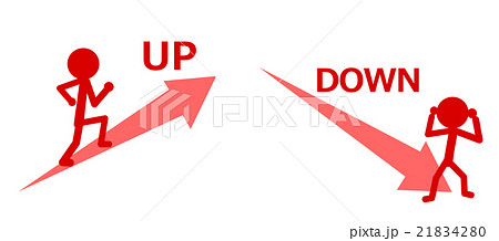 Up Downのイラスト素材 21834280 Pixta