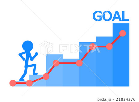 Goalを目指す人のイラスト素材 21834376 Pixta