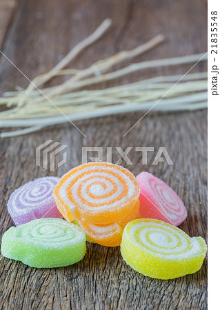 Jelly sweet, flavor fruit, candy dessert colorful. 21835548