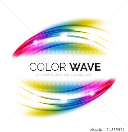 Blurred vector wave design elements 21835921