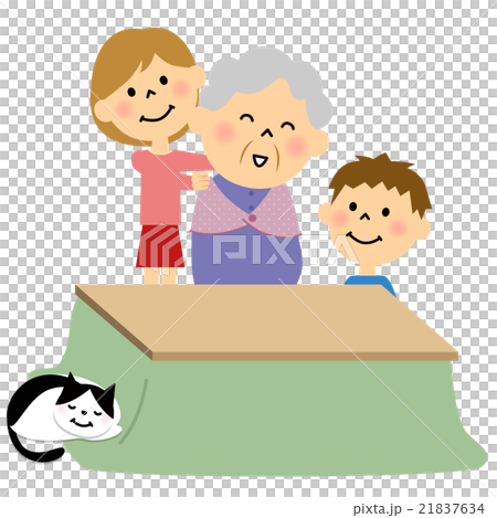 Senior grandmother and grandchild Senior grandmother and grandchild 21837634