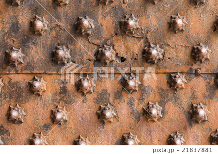 Ancient wooden spiked door detail i Ancient wooden spiked door detail i 21837881