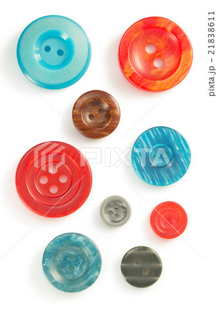 clothes buttons isolated on white 21838611