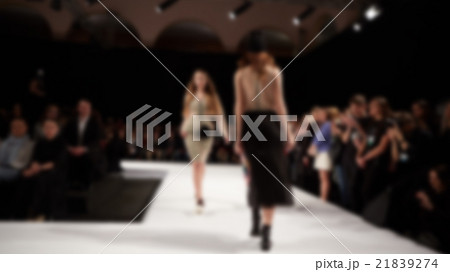 Fashion runway out of focus.  21839274