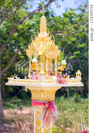 Outdoor spirit house in Thailand Outdoor spirit house in Thailand 21840539