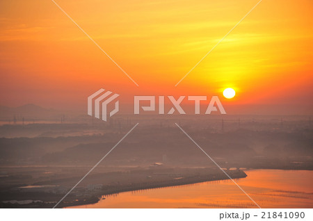 奥浜名湖　春霞の朝 21841090