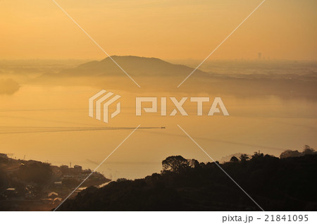 奥浜名湖　春霞の朝 21841095